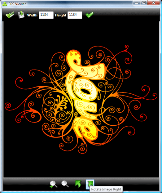 EPS Viewer - Rotating